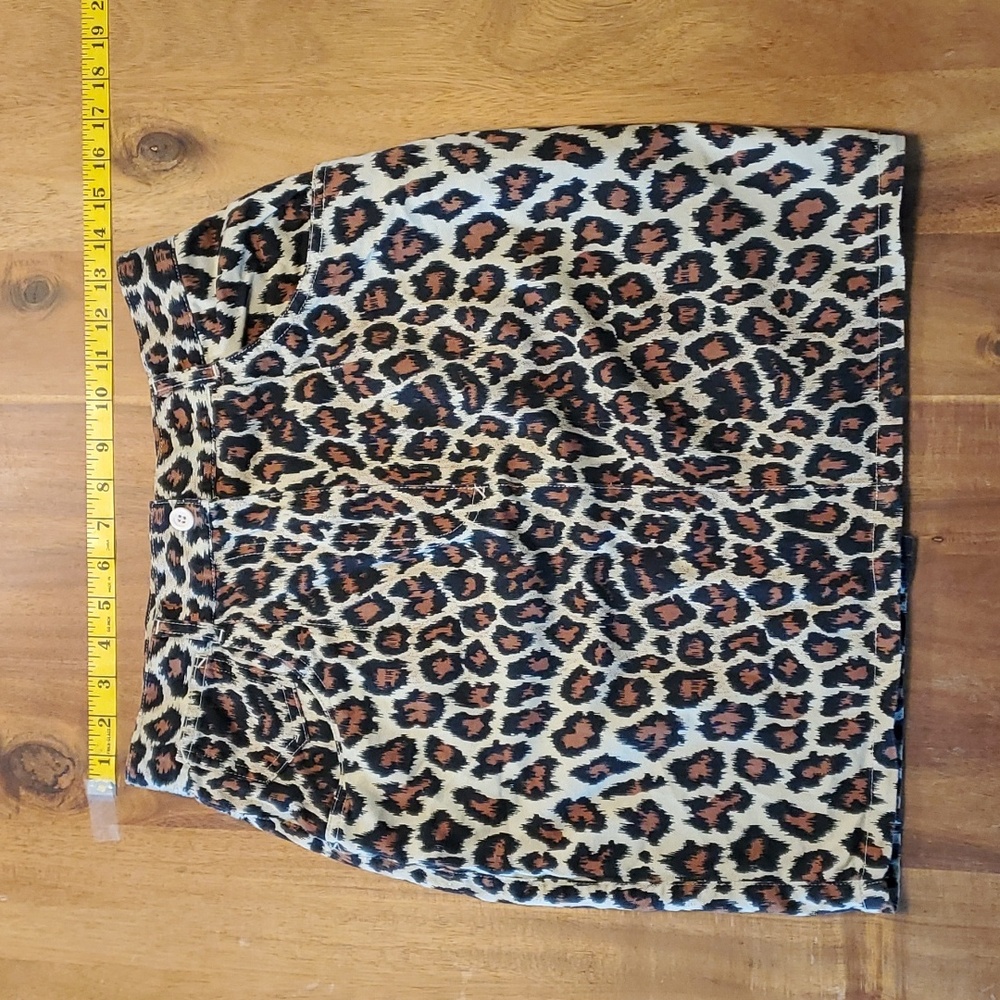 MEXX Women's Black Leopard print Skirt